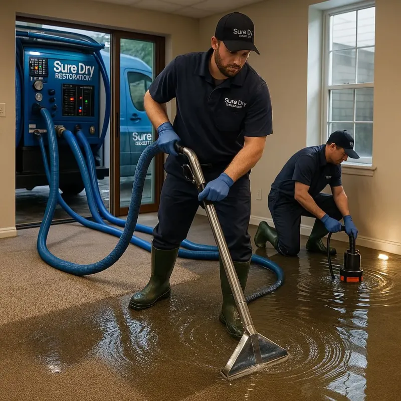 Water Extraction and Removal process in Hudson, MI